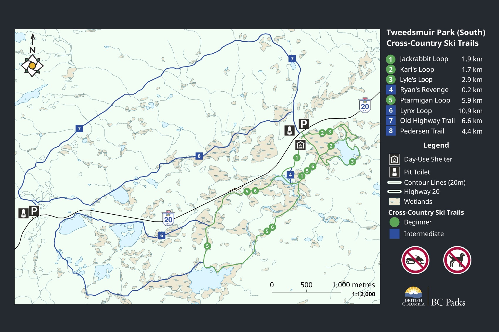 Tweedsmuir Park Cross-Country Ski Trails